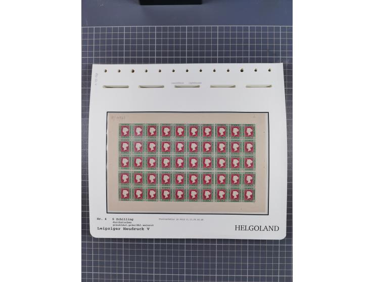 NEUDRUCKE: LEIPZIGER Neudrucke, umfangreiche Bogensammlung mit über 130 Stück, vorwiegend postfrisch, alles sauber auf Blätte