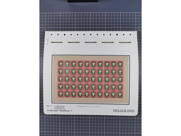 NEUDRUCKE: LEIPZIGER Neudrucke, umfangreiche Bogensammlung mit über 130 Stück, vorwiegend postfrisch, alles sauber auf Blätte