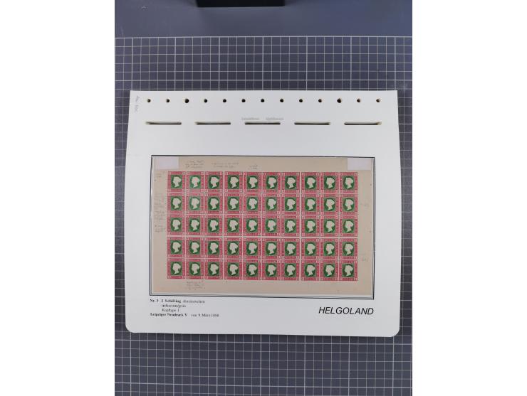 NEUDRUCKE: LEIPZIGER Neudrucke, umfangreiche Bogensammlung mit über 130 Stück, vorwiegend postfrisch, alles sauber auf Blätte