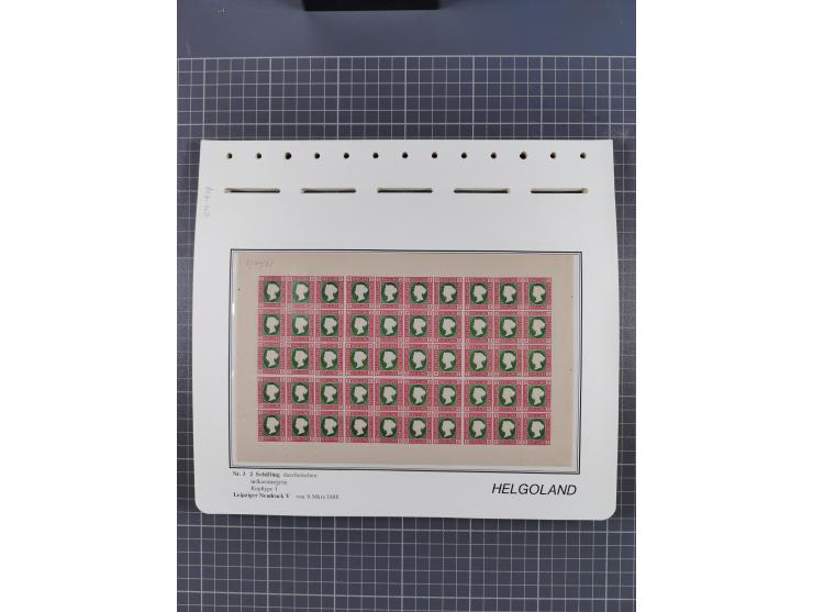 NEUDRUCKE: LEIPZIGER Neudrucke, umfangreiche Bogensammlung mit über 130 Stück, vorwiegend postfrisch, alles sauber auf Blätte