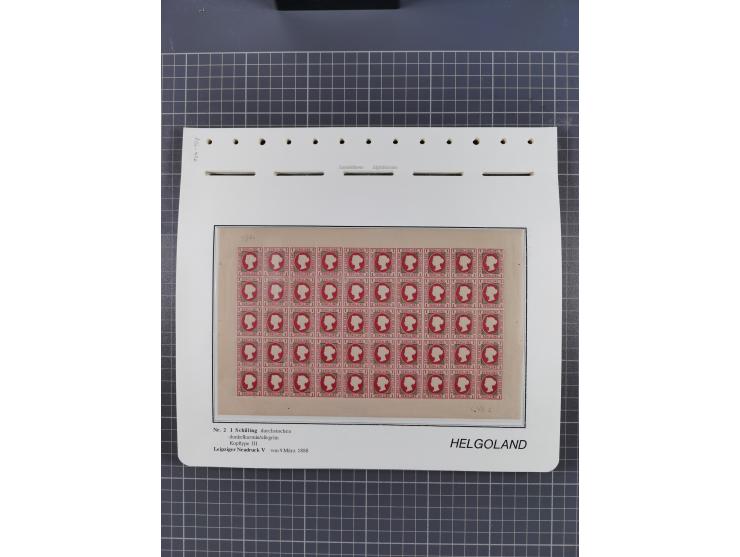 NEUDRUCKE: LEIPZIGER Neudrucke, umfangreiche Bogensammlung mit über 130 Stück, vorwiegend postfrisch, alles sauber auf Blätte