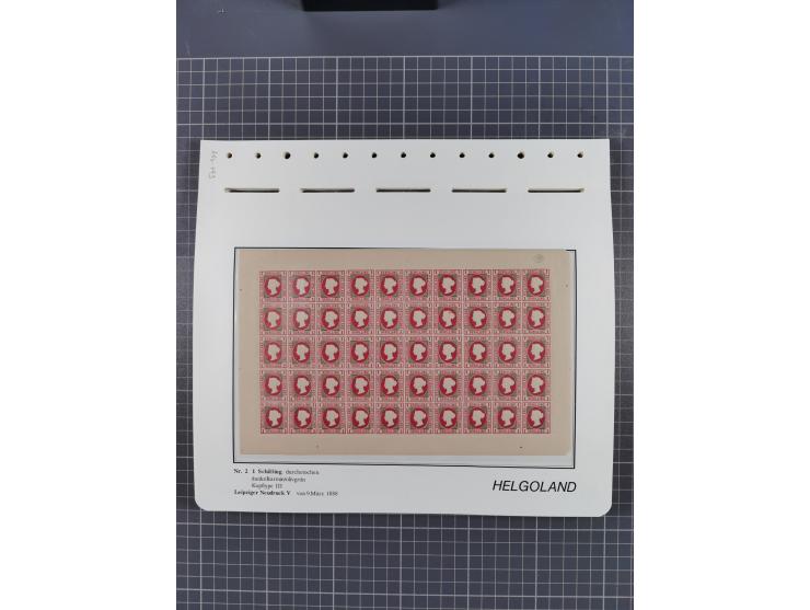 NEUDRUCKE: LEIPZIGER Neudrucke, umfangreiche Bogensammlung mit über 130 Stück, vorwiegend postfrisch, alles sauber auf Blätte