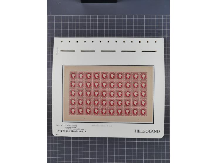 NEUDRUCKE: LEIPZIGER Neudrucke, umfangreiche Bogensammlung mit über 130 Stück, vorwiegend postfrisch, alles sauber auf Blätte