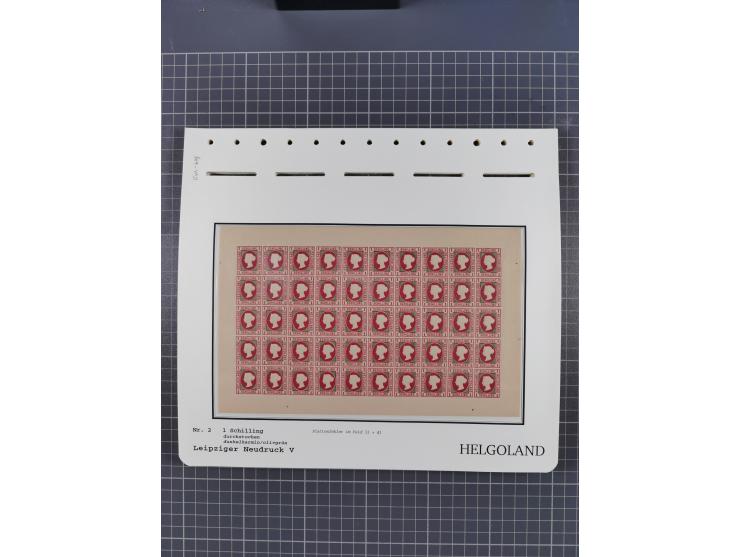 NEUDRUCKE: LEIPZIGER Neudrucke, umfangreiche Bogensammlung mit über 130 Stück, vorwiegend postfrisch, alles sauber auf Blätte