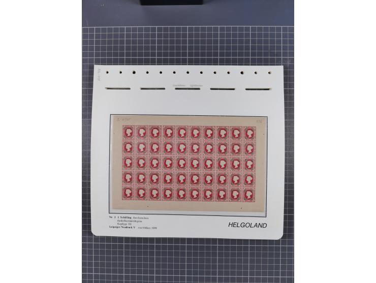 NEUDRUCKE: LEIPZIGER Neudrucke, umfangreiche Bogensammlung mit über 130 Stück, vorwiegend postfrisch, alles sauber auf Blätte