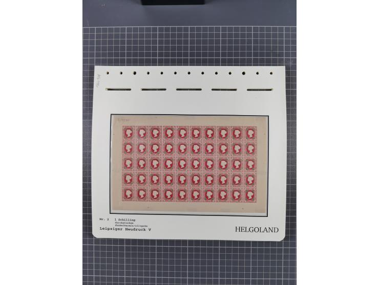 NEUDRUCKE: LEIPZIGER Neudrucke, umfangreiche Bogensammlung mit über 130 Stück, vorwiegend postfrisch, alles sauber auf Blätte