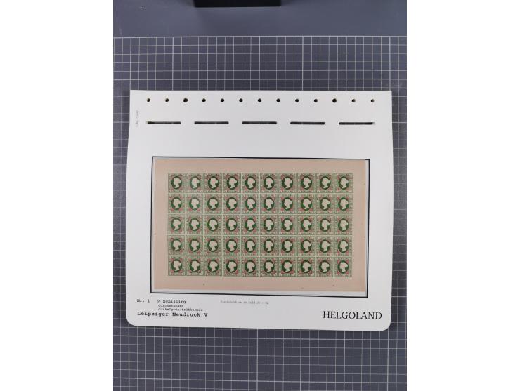 NEUDRUCKE: LEIPZIGER Neudrucke, umfangreiche Bogensammlung mit über 130 Stück, vorwiegend postfrisch, alles sauber auf Blätte