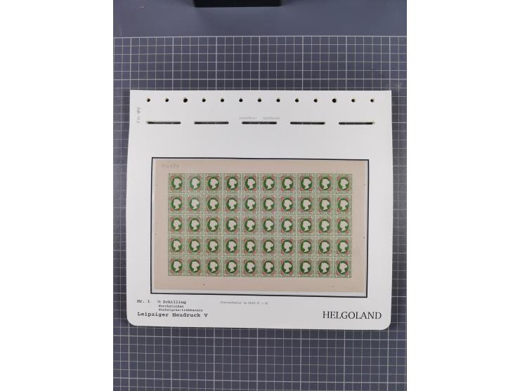 NEUDRUCKE: LEIPZIGER Neudrucke, umfangreiche Bogensammlung mit über 130 Stück, vorwiegend postfrisch, alles sauber auf Blätte