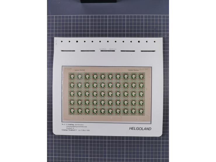 NEUDRUCKE: LEIPZIGER Neudrucke, umfangreiche Bogensammlung mit über 130 Stück, vorwiegend postfrisch, alles sauber auf Blätte