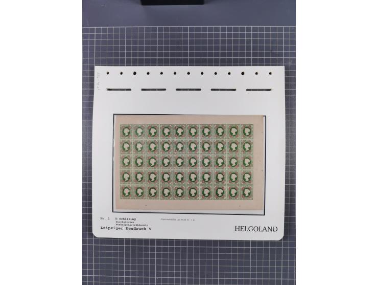 NEUDRUCKE: LEIPZIGER Neudrucke, umfangreiche Bogensammlung mit über 130 Stück, vorwiegend postfrisch, alles sauber auf Blätte