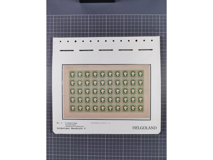 NEUDRUCKE: LEIPZIGER Neudrucke, umfangreiche Bogensammlung mit über 130 Stück, vorwiegend postfrisch, alles sauber auf Blätte