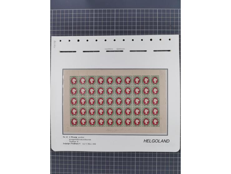 NEUDRUCKE: LEIPZIGER Neudrucke, umfangreiche Bogensammlung mit über 130 Stück, vorwiegend postfrisch, alles sauber auf Blätte