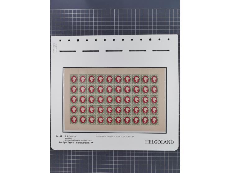 NEUDRUCKE: LEIPZIGER Neudrucke, umfangreiche Bogensammlung mit über 130 Stück, vorwiegend postfrisch, alles sauber auf Blätte