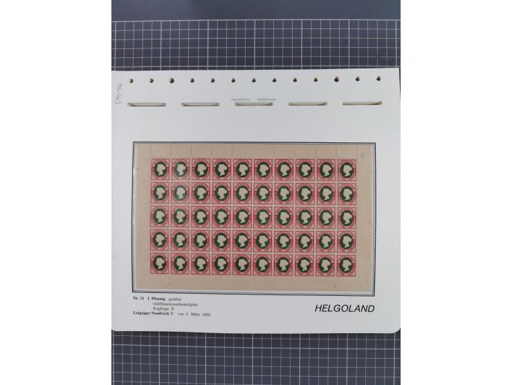 NEUDRUCKE: LEIPZIGER Neudrucke, umfangreiche Bogensammlung mit über 130 Stück, vorwiegend postfrisch, alles sauber auf Blätte