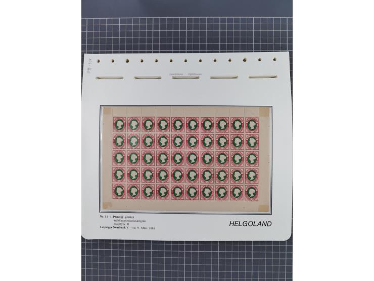 NEUDRUCKE: LEIPZIGER Neudrucke, umfangreiche Bogensammlung mit über 130 Stück, vorwiegend postfrisch, alles sauber auf Blätte