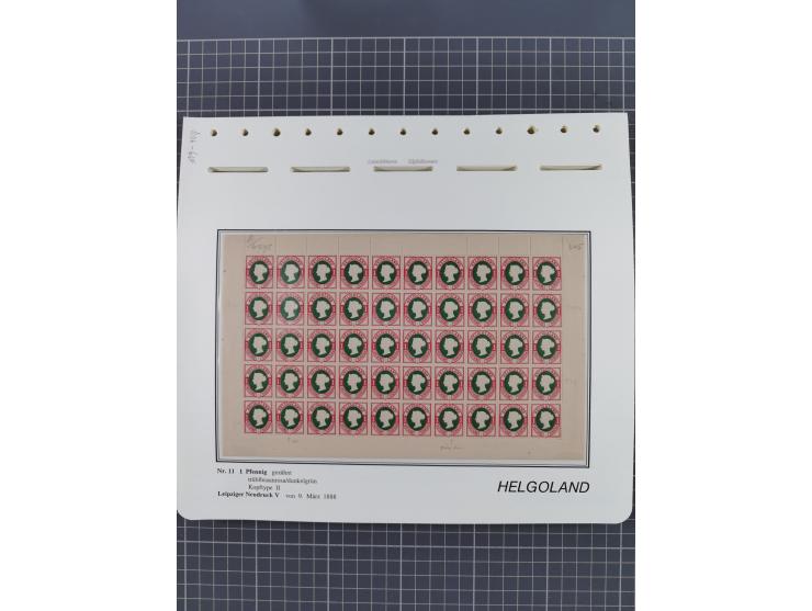 NEUDRUCKE: LEIPZIGER Neudrucke, umfangreiche Bogensammlung mit über 130 Stück, vorwiegend postfrisch, alles sauber auf Blätte