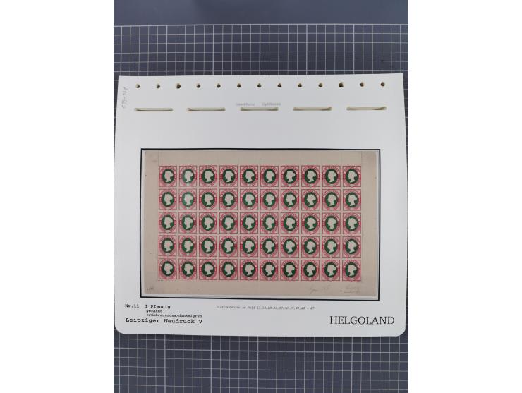 NEUDRUCKE: LEIPZIGER Neudrucke, umfangreiche Bogensammlung mit über 130 Stück, vorwiegend postfrisch, alles sauber auf Blätte