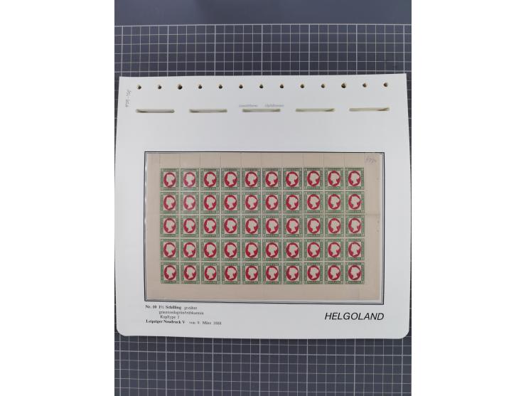 NEUDRUCKE: LEIPZIGER Neudrucke, umfangreiche Bogensammlung mit über 130 Stück, vorwiegend postfrisch, alles sauber auf Blätte