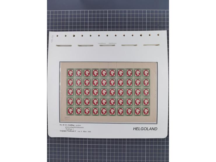 NEUDRUCKE: LEIPZIGER Neudrucke, umfangreiche Bogensammlung mit über 130 Stück, vorwiegend postfrisch, alles sauber auf Blätte