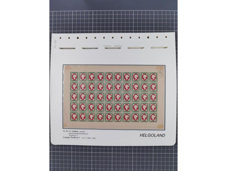 NEUDRUCKE: LEIPZIGER Neudrucke, umfangreiche Bogensammlung mit über 130 Stück, vorwiegend postfrisch, alles sauber auf Blätte