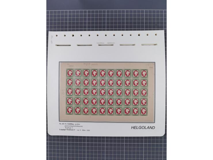 NEUDRUCKE: LEIPZIGER Neudrucke, umfangreiche Bogensammlung mit über 130 Stück, vorwiegend postfrisch, alles sauber auf Blätte