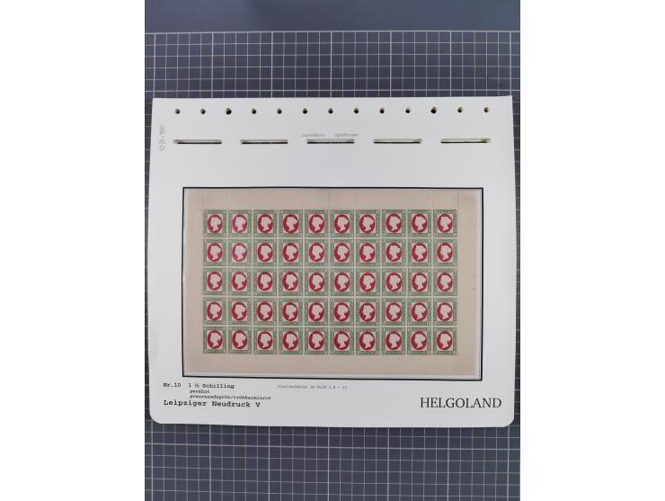 NEUDRUCKE: LEIPZIGER Neudrucke, umfangreiche Bogensammlung mit über 130 Stück, vorwiegend postfrisch, alles sauber auf Blätte