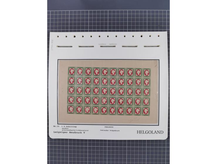 NEUDRUCKE: LEIPZIGER Neudrucke, umfangreiche Bogensammlung mit über 130 Stück, vorwiegend postfrisch, alles sauber auf Blätte