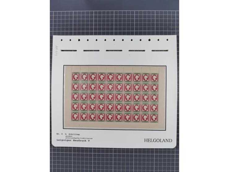 NEUDRUCKE: LEIPZIGER Neudrucke, umfangreiche Bogensammlung mit über 130 Stück, vorwiegend postfrisch, alles sauber auf Blätte