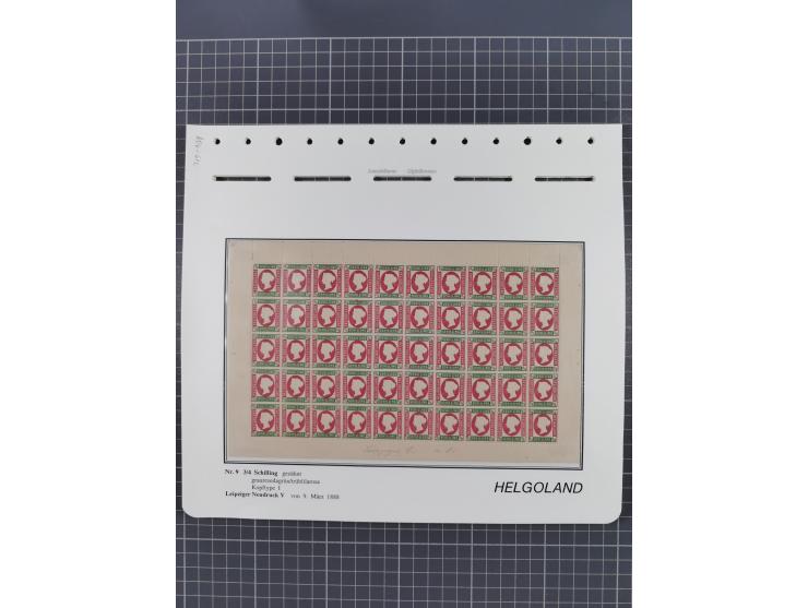 NEUDRUCKE: LEIPZIGER Neudrucke, umfangreiche Bogensammlung mit über 130 Stück, vorwiegend postfrisch, alles sauber auf Blätte