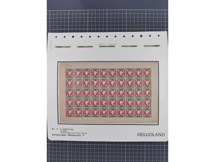 NEUDRUCKE: LEIPZIGER Neudrucke, umfangreiche Bogensammlung mit über 130 Stück, vorwiegend postfrisch, alles sauber auf Blätte