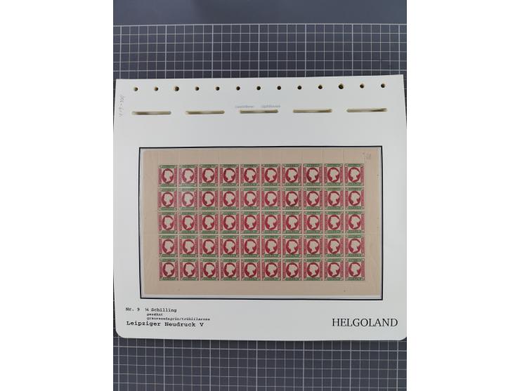 NEUDRUCKE: LEIPZIGER Neudrucke, umfangreiche Bogensammlung mit über 130 Stück, vorwiegend postfrisch, alles sauber auf Blätte