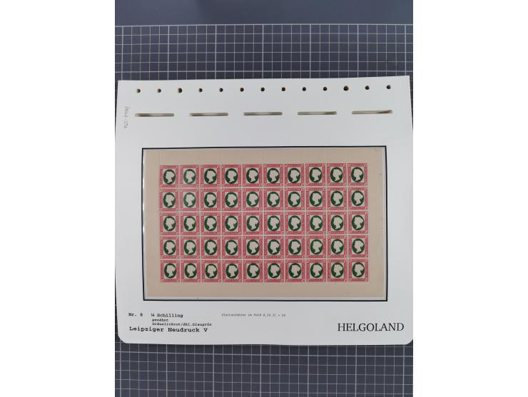 NEUDRUCKE: LEIPZIGER Neudrucke, umfangreiche Bogensammlung mit über 130 Stück, vorwiegend postfrisch, alles sauber auf Blätte