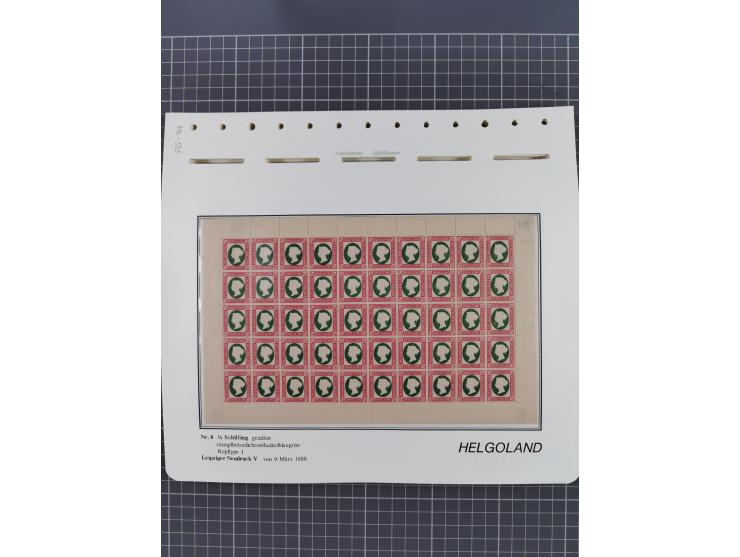 NEUDRUCKE: LEIPZIGER Neudrucke, umfangreiche Bogensammlung mit über 130 Stück, vorwiegend postfrisch, alles sauber auf Blätte