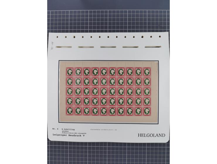 NEUDRUCKE: LEIPZIGER Neudrucke, umfangreiche Bogensammlung mit über 130 Stück, vorwiegend postfrisch, alles sauber auf Blätte