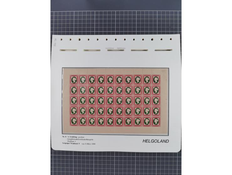 NEUDRUCKE: LEIPZIGER Neudrucke, umfangreiche Bogensammlung mit über 130 Stück, vorwiegend postfrisch, alles sauber auf Blätte