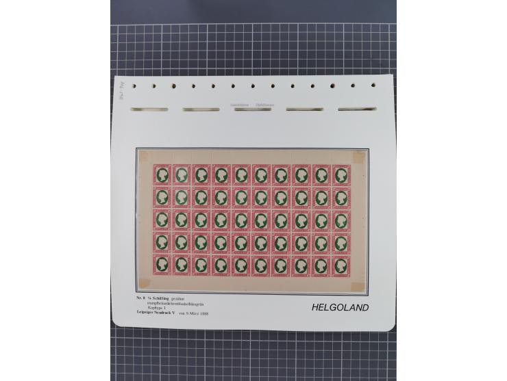 NEUDRUCKE: LEIPZIGER Neudrucke, umfangreiche Bogensammlung mit über 130 Stück, vorwiegend postfrisch, alles sauber auf Blätte