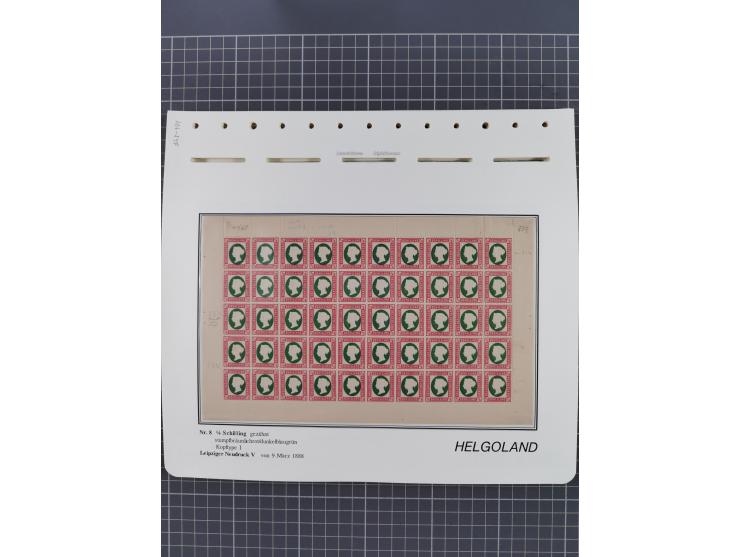 NEUDRUCKE: LEIPZIGER Neudrucke, umfangreiche Bogensammlung mit über 130 Stück, vorwiegend postfrisch, alles sauber auf Blätte