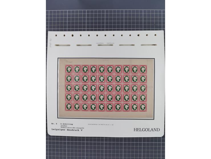 NEUDRUCKE: LEIPZIGER Neudrucke, umfangreiche Bogensammlung mit über 130 Stück, vorwiegend postfrisch, alles sauber auf Blätte