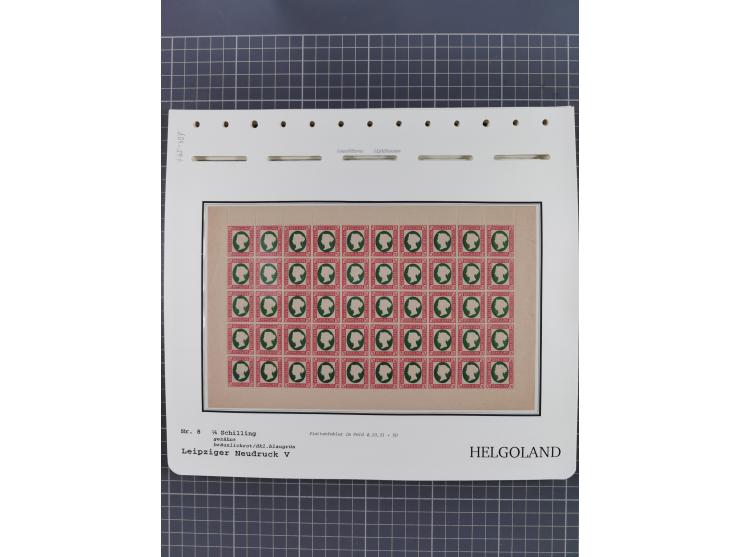 NEUDRUCKE: LEIPZIGER Neudrucke, umfangreiche Bogensammlung mit über 130 Stück, vorwiegend postfrisch, alles sauber auf Blätte