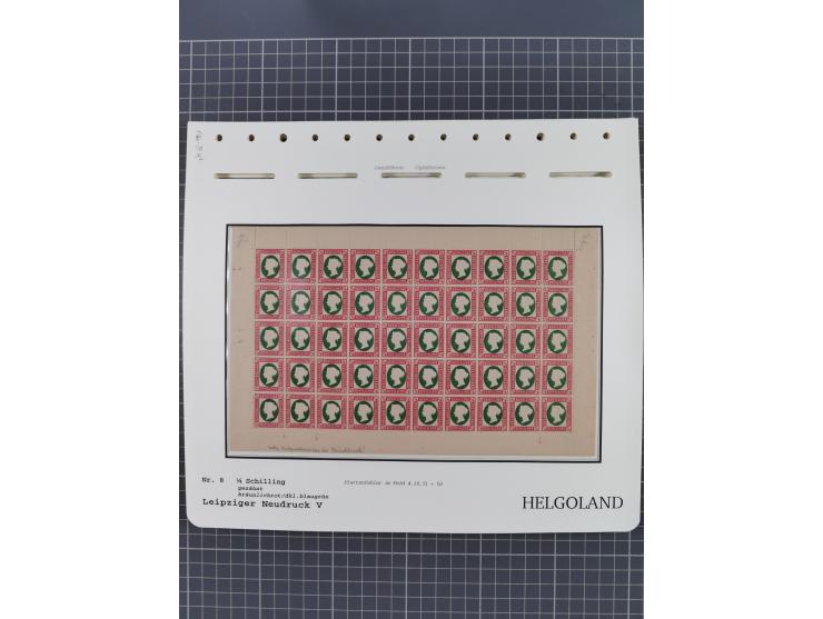 NEUDRUCKE: LEIPZIGER Neudrucke, umfangreiche Bogensammlung mit über 130 Stück, vorwiegend postfrisch, alles sauber auf Blätte