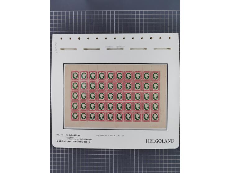 NEUDRUCKE: LEIPZIGER Neudrucke, umfangreiche Bogensammlung mit über 130 Stück, vorwiegend postfrisch, alles sauber auf Blätte