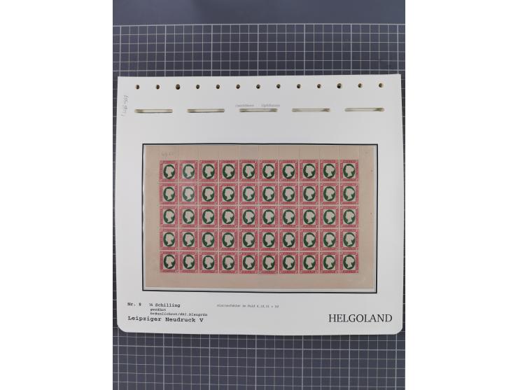 NEUDRUCKE: LEIPZIGER Neudrucke, umfangreiche Bogensammlung mit über 130 Stück, vorwiegend postfrisch, alles sauber auf Blätte