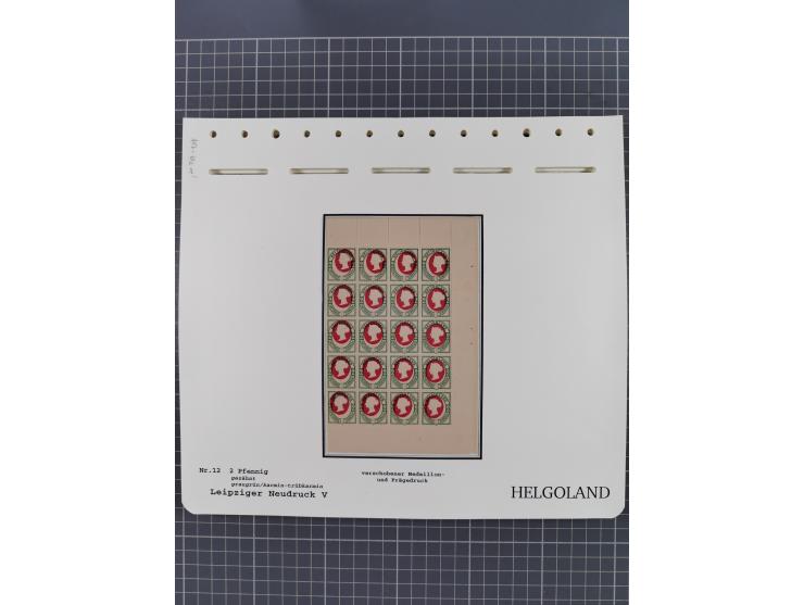 NEUDRUCKE: LEIPZIGER Neudrucke, umfangreiche Bogensammlung mit über 130 Stück, vorwiegend postfrisch, alles sauber auf Blätte