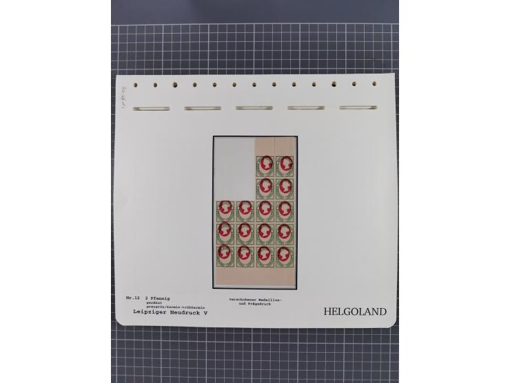 NEUDRUCKE: LEIPZIGER Neudrucke, umfangreiche Bogensammlung mit über 130 Stück, vorwiegend postfrisch, alles sauber auf Blätte