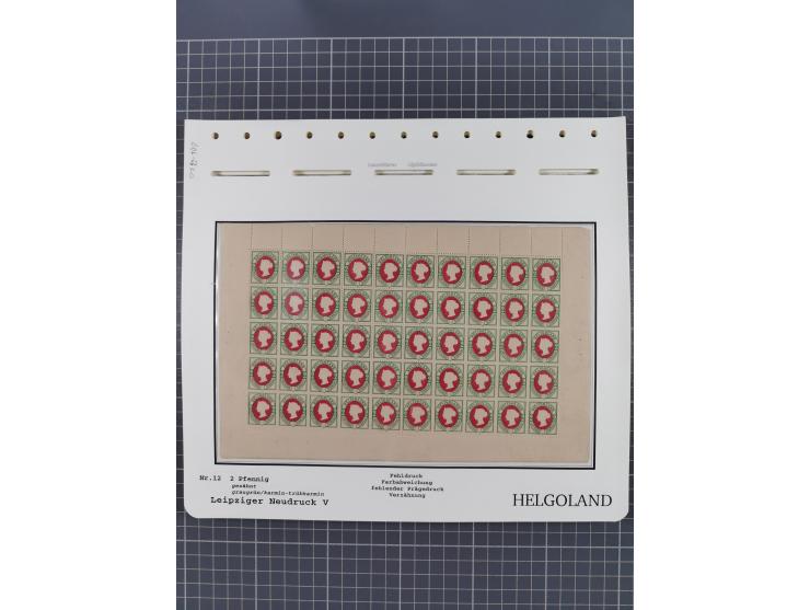 NEUDRUCKE: LEIPZIGER Neudrucke, umfangreiche Bogensammlung mit über 130 Stück, vorwiegend postfrisch, alles sauber auf Blätte