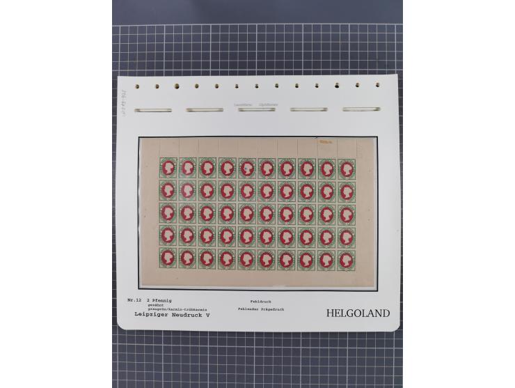 NEUDRUCKE: LEIPZIGER Neudrucke, umfangreiche Bogensammlung mit über 130 Stück, vorwiegend postfrisch, alles sauber auf Blätte