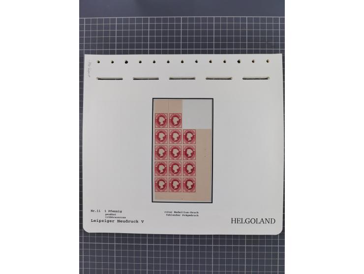 NEUDRUCKE: LEIPZIGER Neudrucke, umfangreiche Bogensammlung mit über 130 Stück, vorwiegend postfrisch, alles sauber auf Blätte