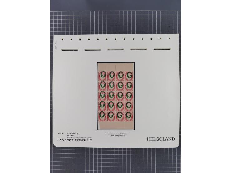 NEUDRUCKE: LEIPZIGER Neudrucke, umfangreiche Bogensammlung mit über 130 Stück, vorwiegend postfrisch, alles sauber auf Blätte