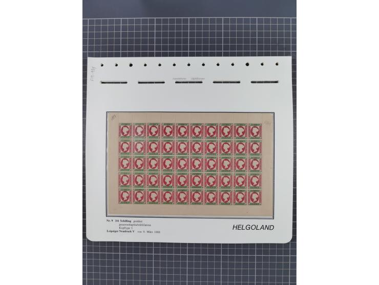 NEUDRUCKE: LEIPZIGER Neudrucke, umfangreiche Bogensammlung mit über 130 Stück, vorwiegend postfrisch, alles sauber auf Blätte