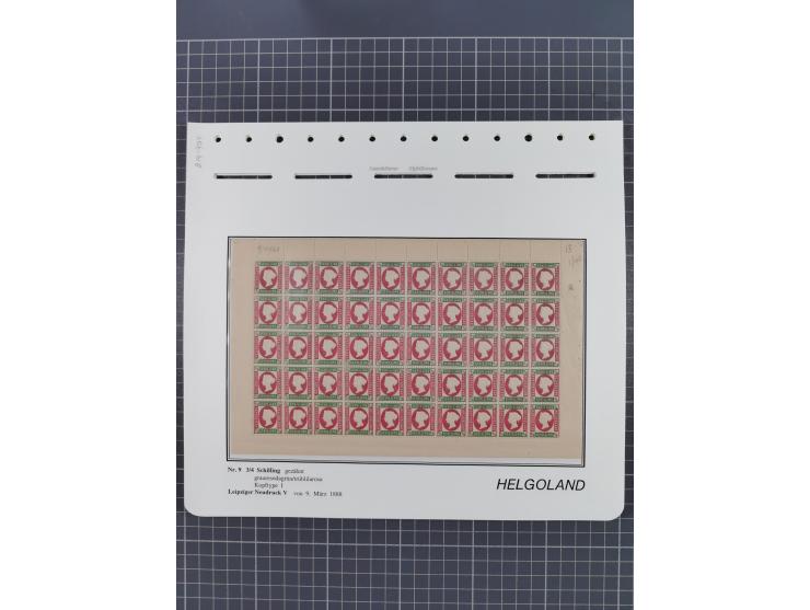 NEUDRUCKE: LEIPZIGER Neudrucke, umfangreiche Bogensammlung mit über 130 Stück, vorwiegend postfrisch, alles sauber auf Blätte